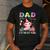 Dad Of The Birthday Girl Axolotl Bday Party Family Men's Casual T-Shirt Dark Grey