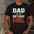 Dad Of The Birthday Girl Basketball Dad Family Matching Men's Casual T-Shirt Dark Grey