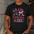 Dad Of The Birthday Girl Bow Cute Pink Matching Family Party Men's Casual T-Shirt Dark Grey