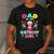 Dad Of The Birthday Girl Candy Family Bday Party Men's Casual T-Shirt Dark Grey