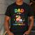 Dad Of The Birthday Girl Capybara Bday Party Family Men's Casual T-Shirt Dark Grey