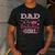 Dad Of The Birthday Girl Cute Pink Matching Family Party Men's Casual T-Shirt Dark Grey