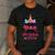 Dad Of The Birthday Girl Family Matching Unicorn Birthday Men's Casual T-Shirt Dark Grey