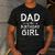 Dad Of The Birthday Girl Father's Day Men Men's Casual T-Shirt Dark Grey