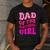 Dad Of The Birthday Girl Party Girls Daddy Birthday Party Men's Casual T-Shirt Dark Grey