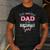 Dad Of The Birthday Girl Shirt Winter Onederland Family Men's Casual T-Shirt Dark Grey
