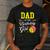 Dad Of The Birthday Girl Softball Player Theme B-Day Daddy Men's Casual T-Shirt Dark Grey