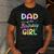 Dad Of The Birthday Girl Tie Dye Girl Bday Party Men's Casual T-Shirt Dark Grey