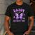 Dad Of The Birthday Girl Tie Dye Butterfly Birthday Family Men's Casual T-Shirt Dark Grey