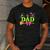 Dad Of The Birthday Girl Witch Family Party Decorations Men's Casual T-Shirt Dark Grey