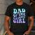 Dad Of The Birthday Girls Teens Kid Family Matching Birthday Men's Casual T-Shirt Dark Grey