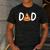 Dad Birthday Pizza 1st Birthday Pizza Family Matching Men's Casual T-Shirt Dark Grey