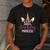 Dad Of The Birthday Princess Father Unicorn Birthday Men's Casual T-Shirt Dark Grey