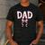 Dad Birthday Squad Matching Coquette Bow Family Party Men's Casual T-Shirt Dark Grey