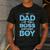 Dad Of The Boss Birthday Party Outfit Like A Boss Daddy Men's Casual T-Shirt Dark Grey