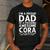 Dad Of CORA Father's Day Personalized Name Joke Men's Casual T-Shirt Dark Grey
