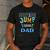 Dad Daddy Jump Squad Birthday Boy Trampoline Jumper Bday Men's Casual T-Shirt Dark Grey Dad Daddy Jump Squad Birthday Boy Trampoline Jumper Bday Men's Casual T-Shirt Dark Grey