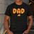 Dad Daddy Matching Birthday Squad Crew Pizza Family Men's Casual T-Shirt Dark Grey