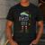 The Dad Elf Shirt Matching Family Dad Christmas Elf Men's Casual T-Shirt Dark Grey