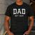 Dad Est 2017 Custom Dad Personalized Fathers Day Customized Men's Casual T-Shirt Dark Grey
