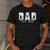 Dad Est 2026 Baseball Dad To Be New Baby Daddy Father's Day Men's Casual T-Shirt Dark Grey