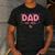 Dad Est 2026 Logo Daddy 2026 Soon To Be New Father 2026 Men's Casual T-Shirt Dark Grey