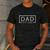 Dad Est2025 Expect Baby 2025 Father 2025 Logo New Dad 2025 Men's Casual T-Shirt Dark Grey