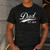 Dad Established 2014 Father's Day Men's Casual T-Shirt Dark Grey