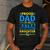 Dad Of An Extraordinary Daughter Down Syndrome Awareness Day Men's Casual T-Shirt Dark Grey