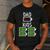 Dad Of Four Low Battery Father Of 4 Kids Dad Men's Casual T-Shirt Dark Grey