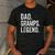 Dad Gramps Legend Vintage Distressed Bold Gramps Graphic Men's Casual T-Shirt Dark Grey
