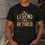 Dad Grandpa Retirement The Legend Has Retired 2026 Men Men's Casual T-Shirt Dark Grey
