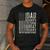 Dad Grandpa Veteran Great Grandpa Men's Casual T-Shirt Dark Grey