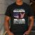 Dad Grandpa Veteran Nothing Scares Patriotic Veterans Day Men's Casual T-Shirt Dark Grey