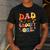 Dad Of The Groovy One 1st Birthday Pregnancy Announcement Men's Casual T-Shirt Dark Grey