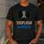 Dad Of A Hip Dysplasia Warrior Beige Blue Hip Dysplasia Men's Casual T-Shirt Dark Grey