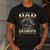 Being a Dad Is An Honor Grandpa Is Priceless Fathers Day Men's Casual T-Shirt Dark Grey