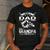 Being A Dad Is An Honor Being A Grandpa Is Priceless Men's Casual T-Shirt Dark Grey