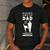 Dad Who Has a Karate Daughter Dad & Daughter Men's Casual T-Shirt Dark Grey