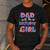 Dad And Mom Of The Birthday Girl Party Decor Family Matching Men's Casual T-Shirt Dark Grey