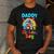 Dad And Mom Daddy Of The Birthday Boy Family Party Decor Men's Casual T-Shirt Dark Grey