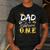 Dad Of The Notorious One Old School 1st Hip Hop Birthday Men's Casual T-Shirt Dark Grey Dad Of The Notorious One Old School 1st Hip Hop Birthday Men's Casual T-Shirt Dark Grey