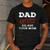 Dad Off Duty Go Ask Your Mom Dad Father Father's Day Men's Casual T-Shirt Dark Grey