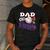 Dad Rookie Of Year 1st Birthday Baseball Theme Matching Men's Casual T-Shirt Dark Grey