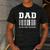 Dad Scan For Payment Barcode Father's Day Men's Casual T-Shirt Dark Grey