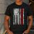 Dad Senior 2026 Proud Dad Of A Class Of 2026 Graduate Flag Men's Casual T-Shirt Dark Grey