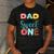 Dad Of The Sweet One 1st Birthday Girl Donut Party Men's Casual T-Shirt Dark Grey