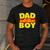 Dad Of The Toy Birthday Boy Story Theme B-Day Men's Casual T-Shirt Dark Grey