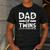 Dad Of Twins Classic Overachiever Cool Twin Dad Men's Casual T-Shirt Dark Grey