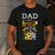 Dad Of The Wild Seven Animal Safari 7th Birthday Party Men's Casual T-Shirt Dark Grey